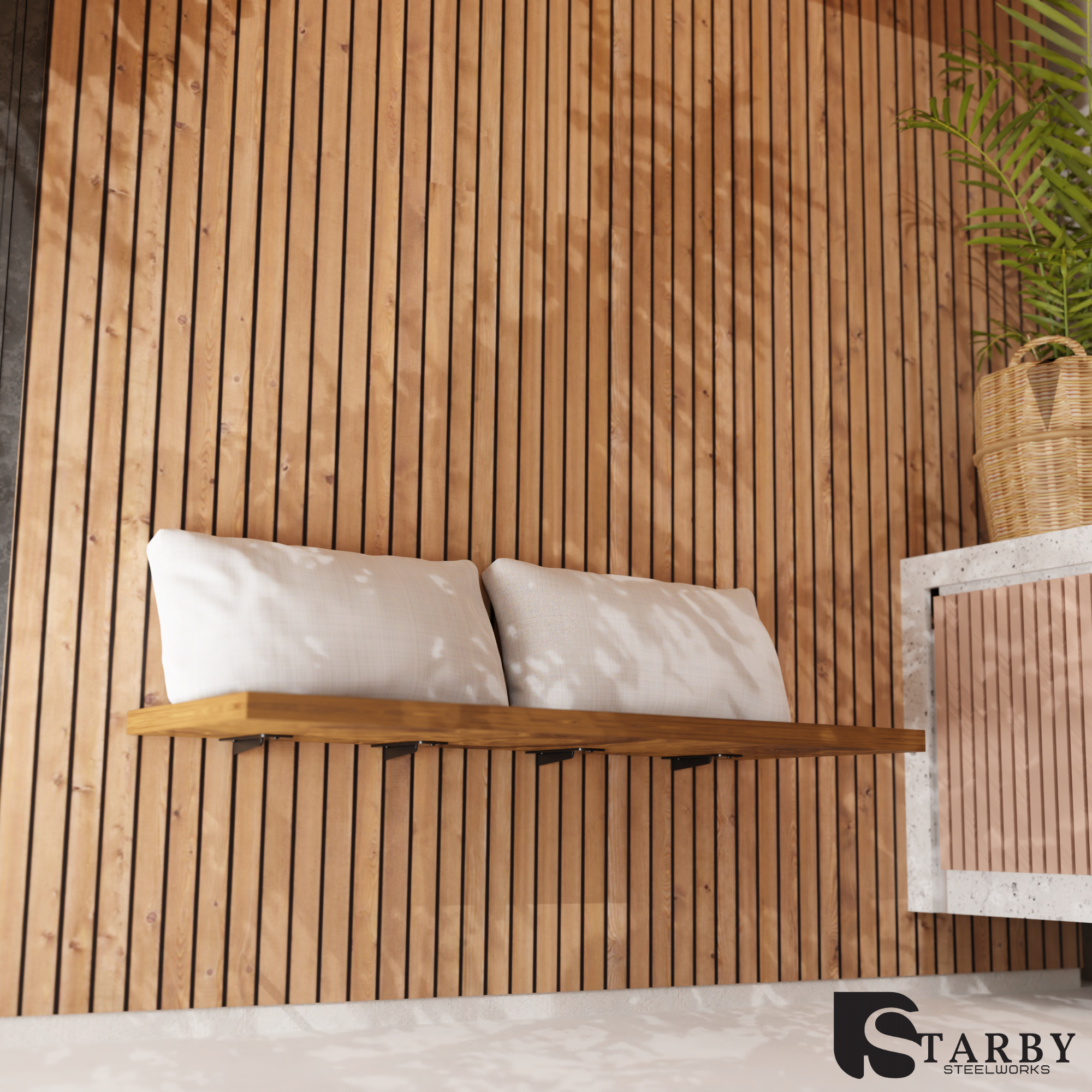 Heavy-Duty Granite Bracket | Floating Granite T-Bracket |StarbyDesigns
