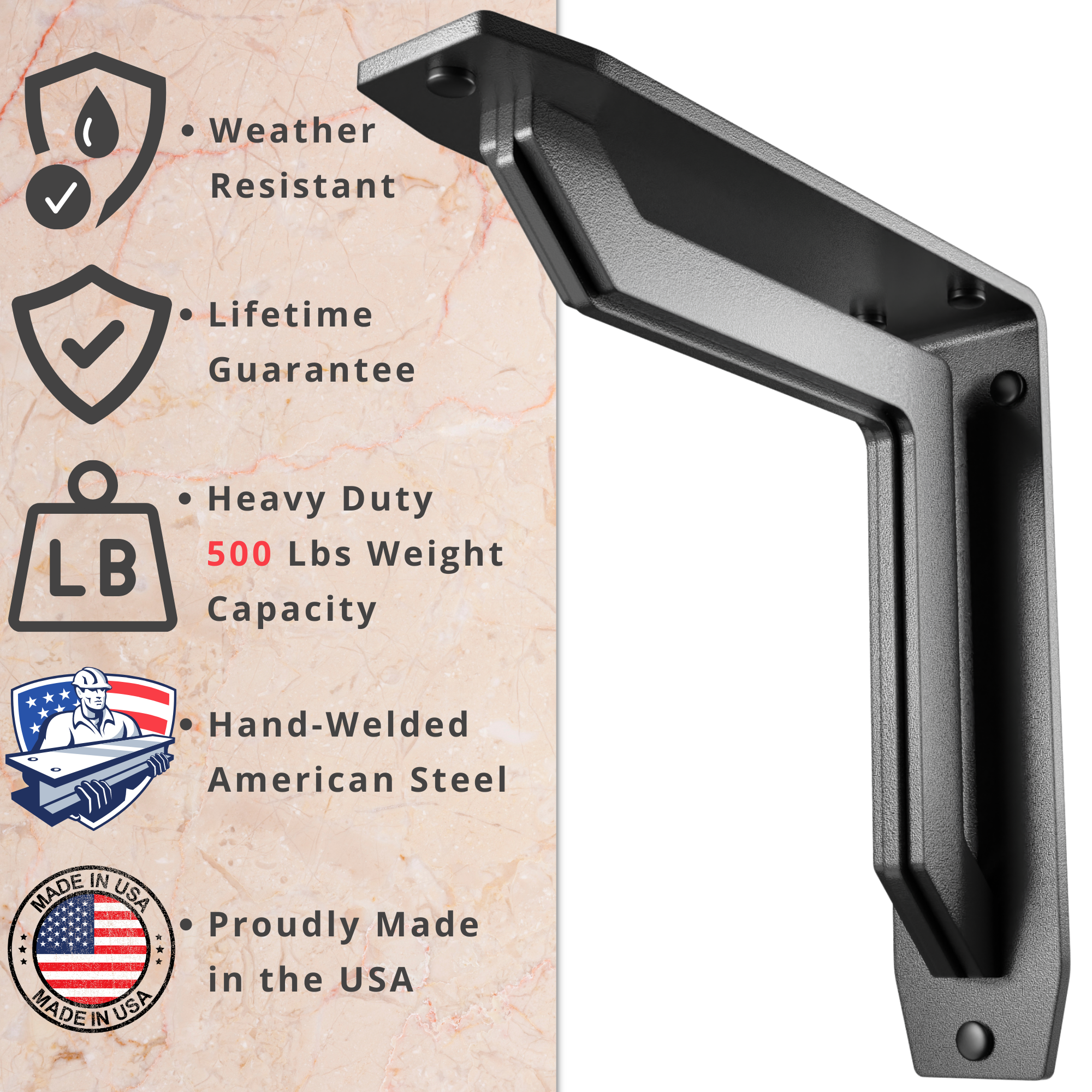 Lucca Shelf Brackets | Countertop Brackets | StarbyDesigns