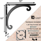 Southern Charm Brackets Shelf | Countertop Brackets | StarbyDesigns