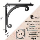 Southern Charm Brackets Shelf | Countertop Brackets | StarbyDesigns