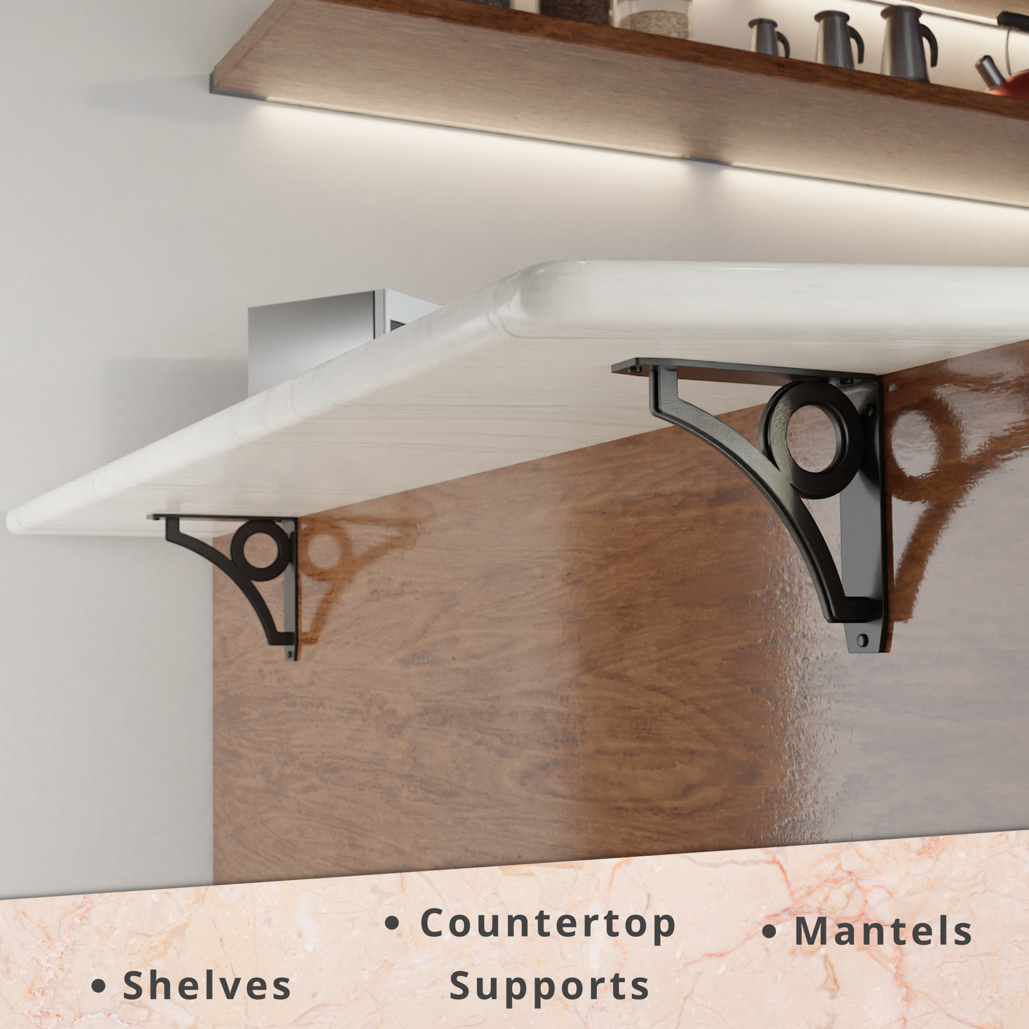 Park Circle Shelf Brackets | Park Circle Brackets | StarbyDesigns