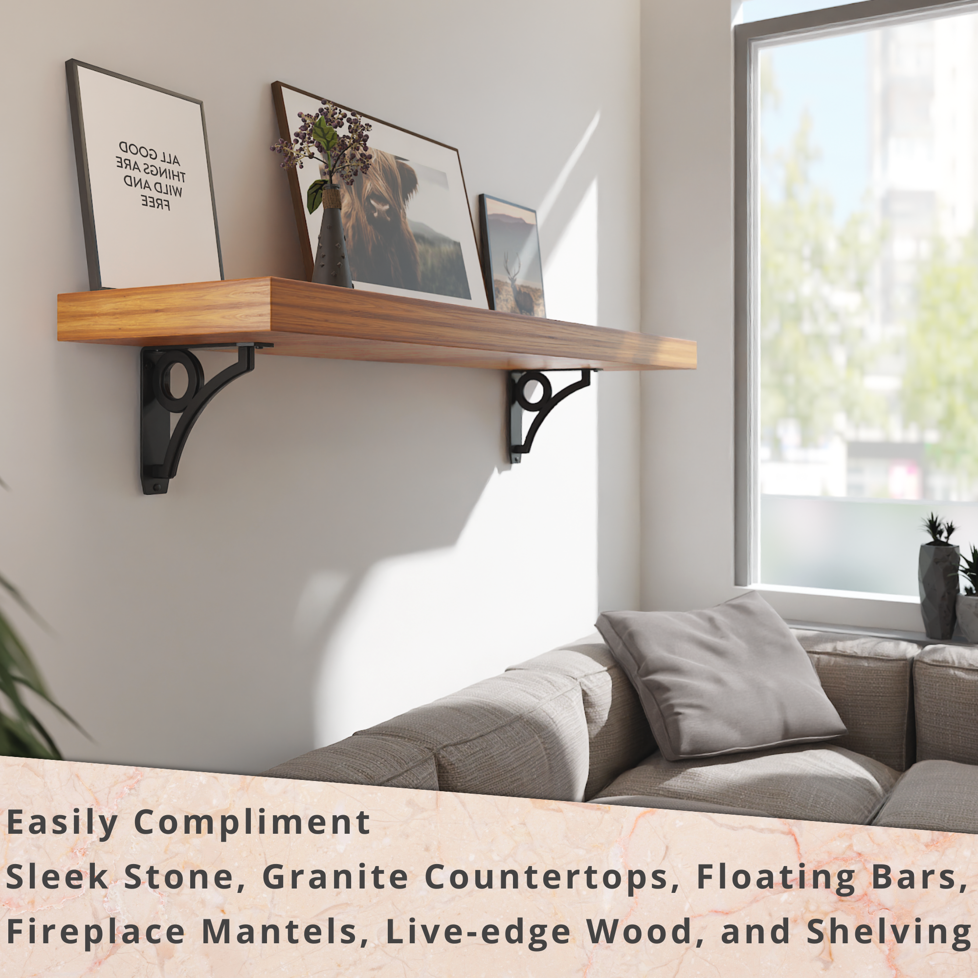 Park Circle Shelf Brackets | Park Circle Brackets | StarbyDesigns