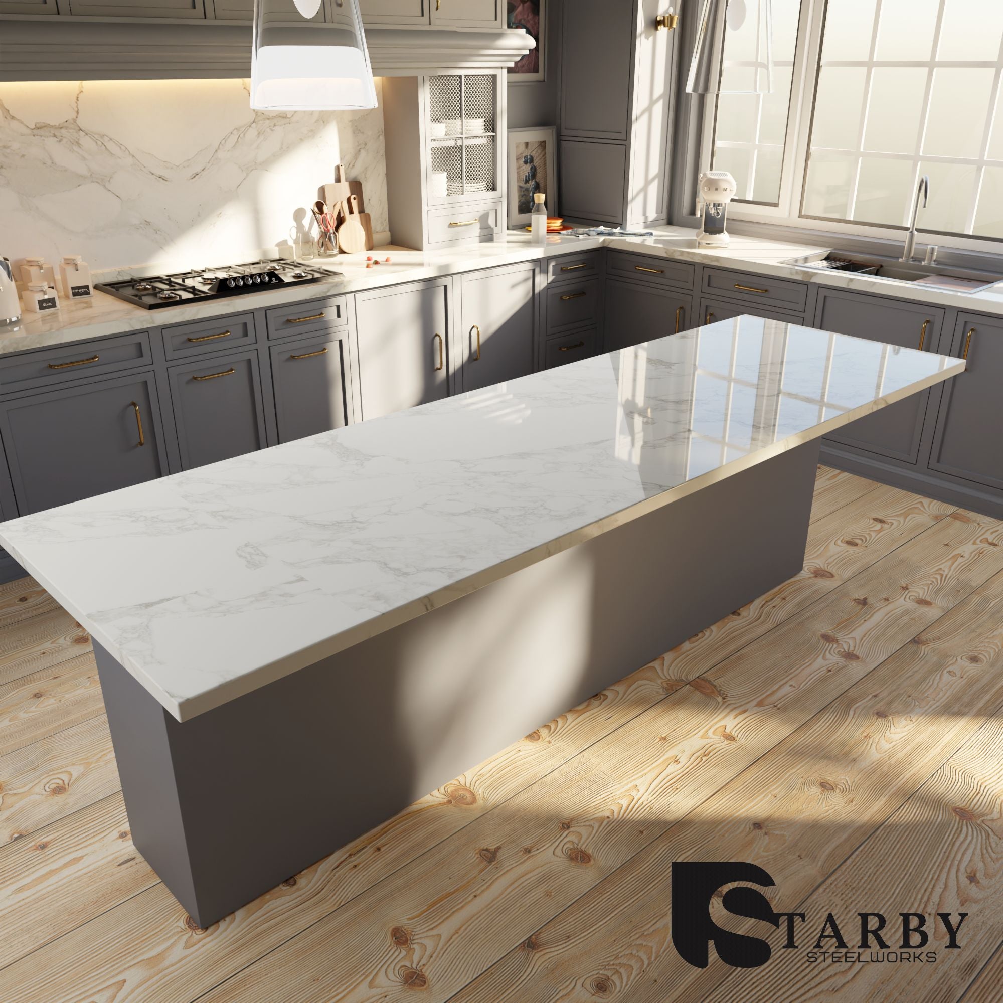 Heavy-Duty Countertop Bracket |Island Countertop Bracket|StarbyDesigns