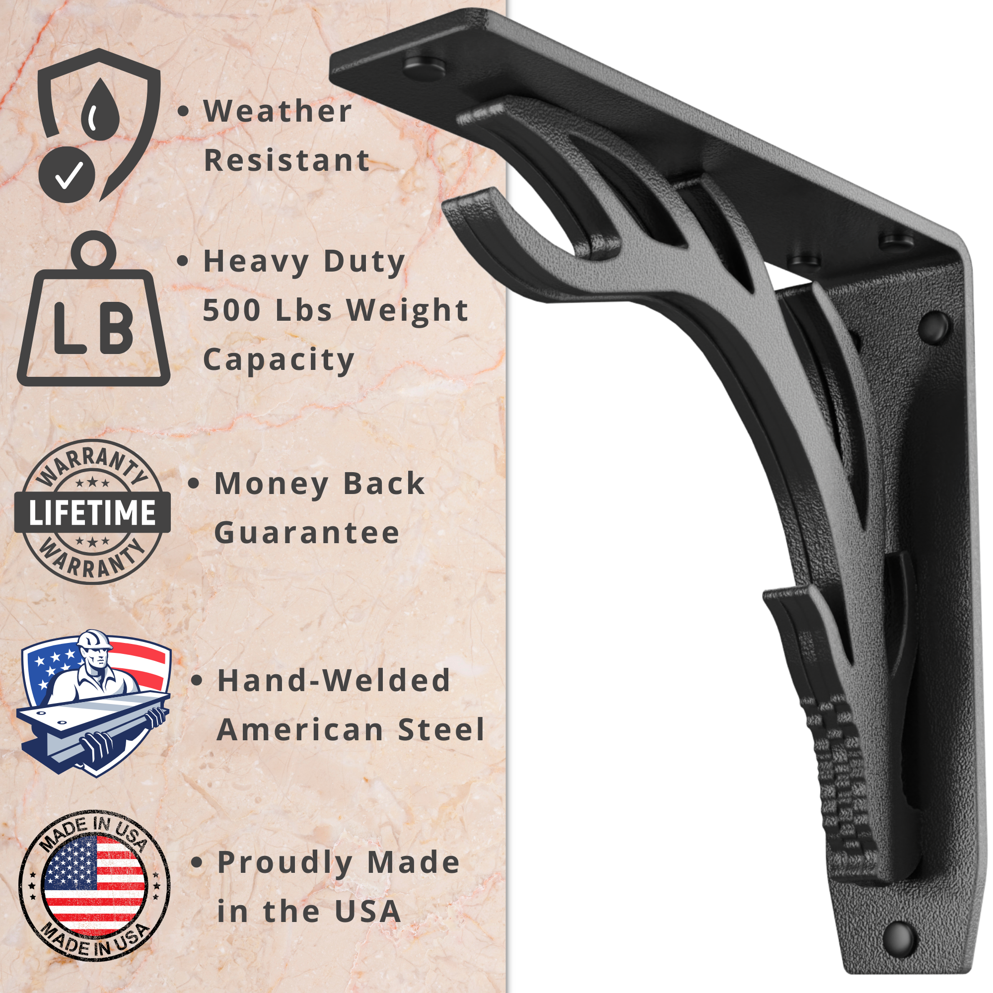 Elk Lodge Shelf Brackets | Elk Lodge Brackets | StarbyDesigns