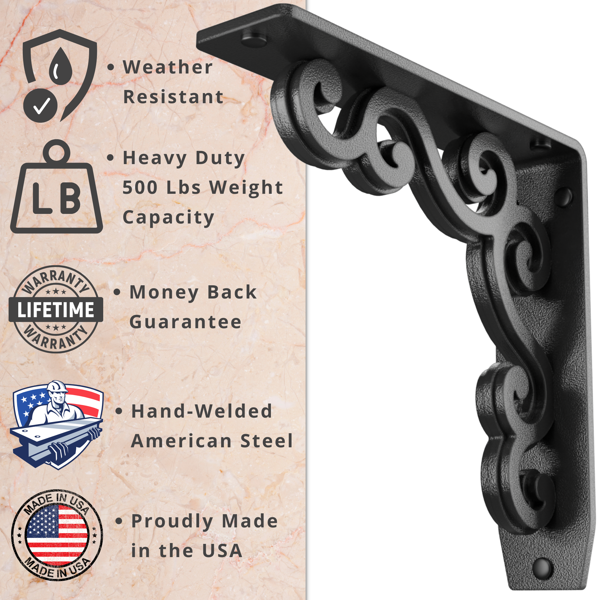 Charleston Shelf Brackets | Countertop Brackets | StarbyDesigns
