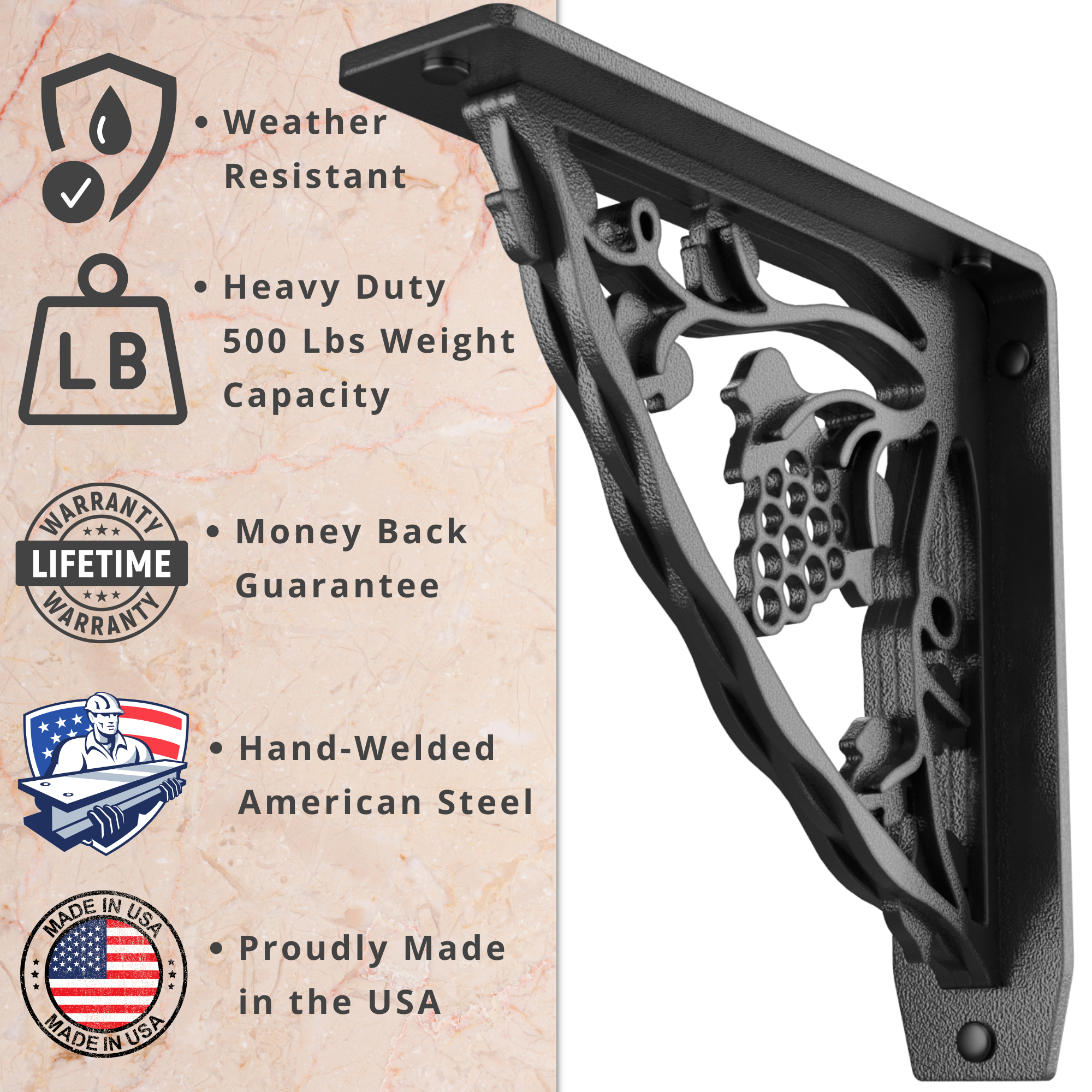 Madeira Shelf Brackets | Countertop Brackets | StarbyDesigns