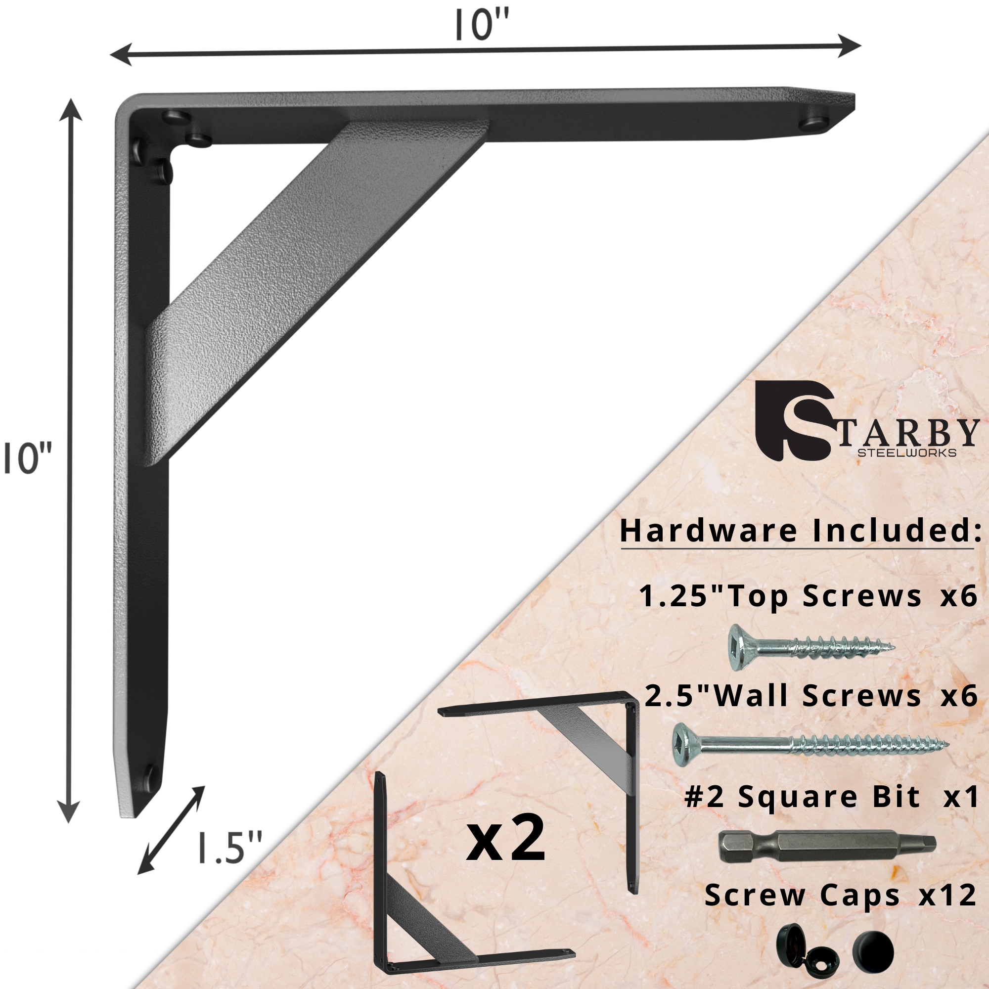 Jetstream Shelf Brackets | Jetstream Counter Brackets | StarbyDesigns