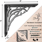 Angel Oak Shelf Brackets | Angel Oak Counter Brackets | StarbyDesigns