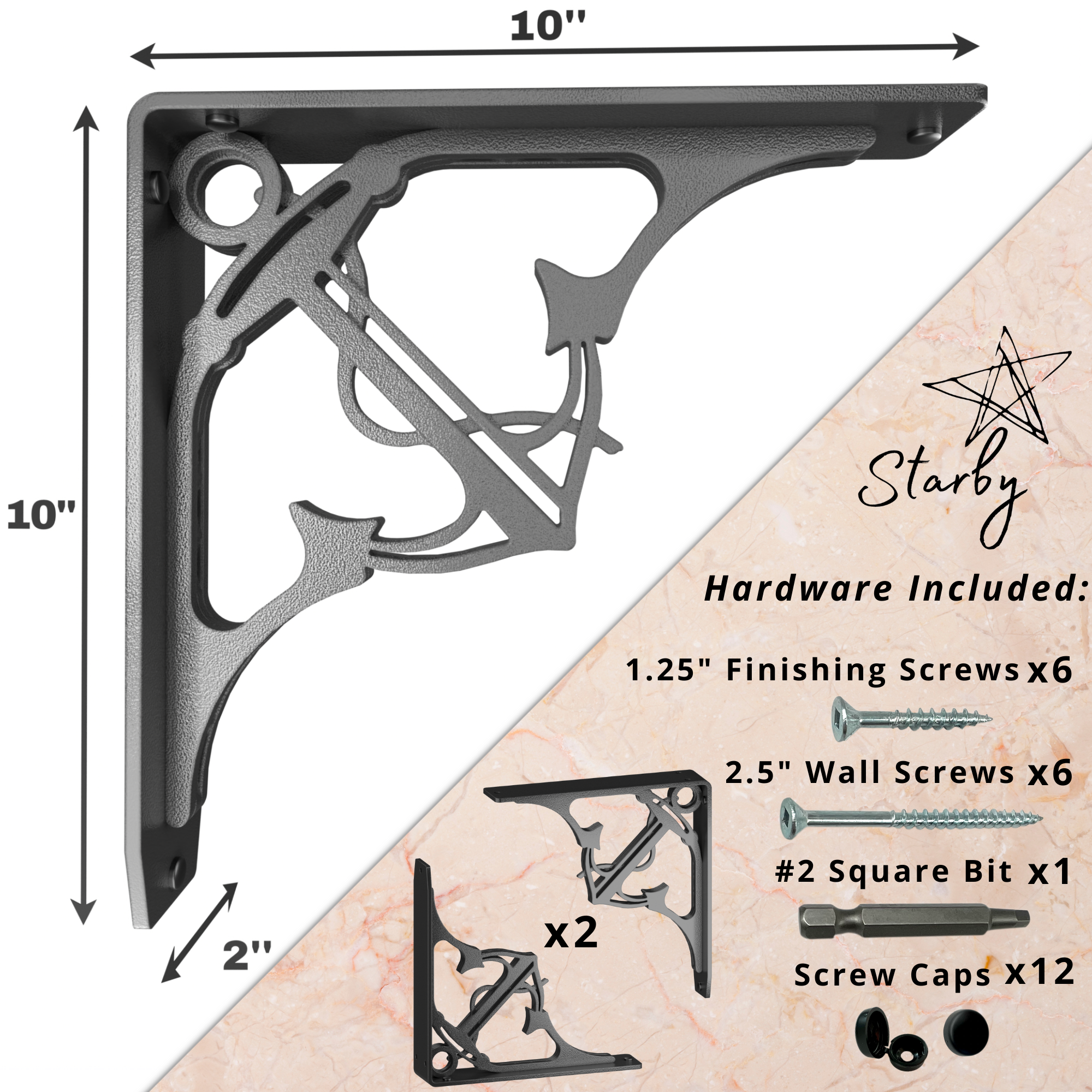 Folly Beach Shelf Brackets | Shelf Brackets | StarbyDesigns