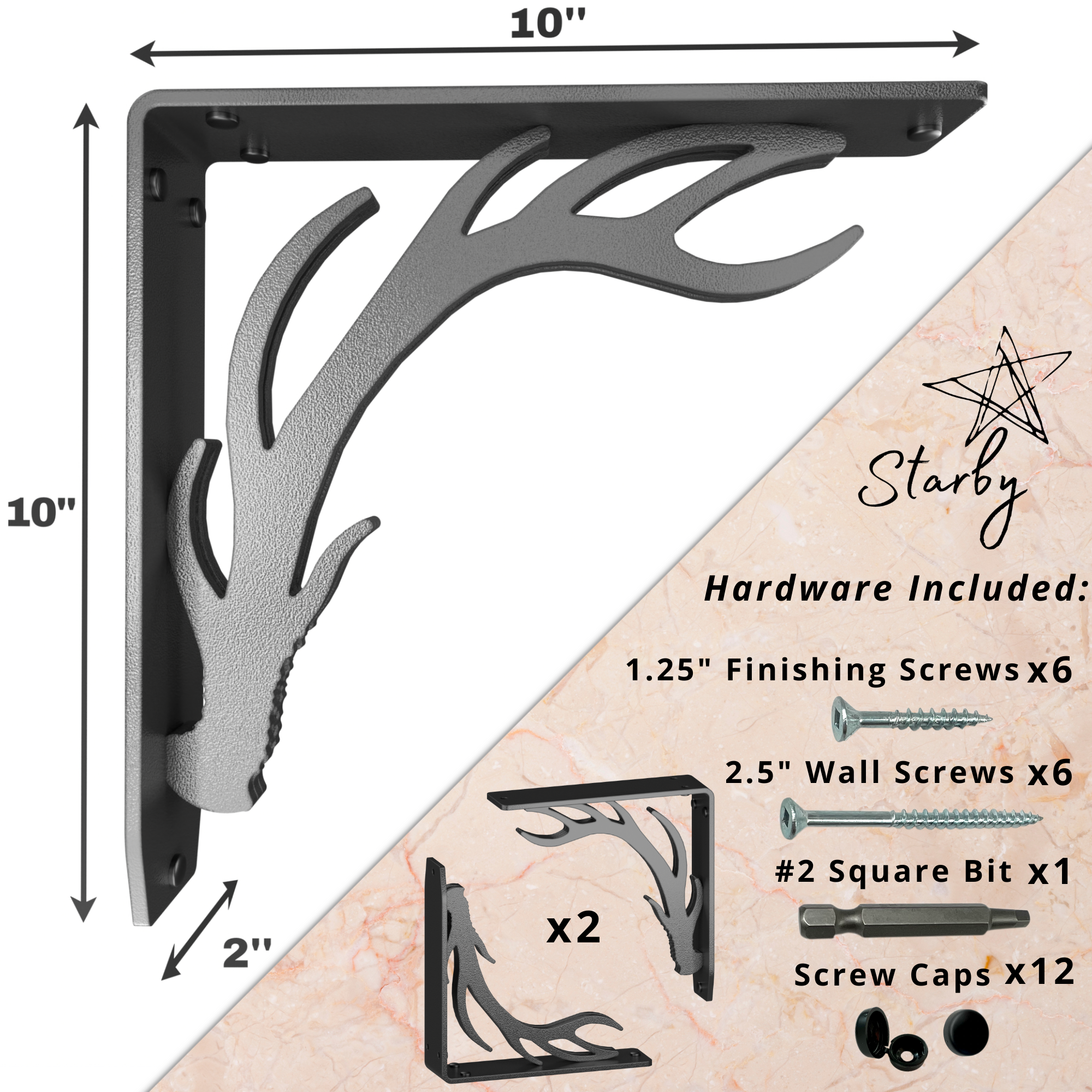 Elk Lodge Shelf Brackets | Elk Lodge Brackets | StarbyDesigns