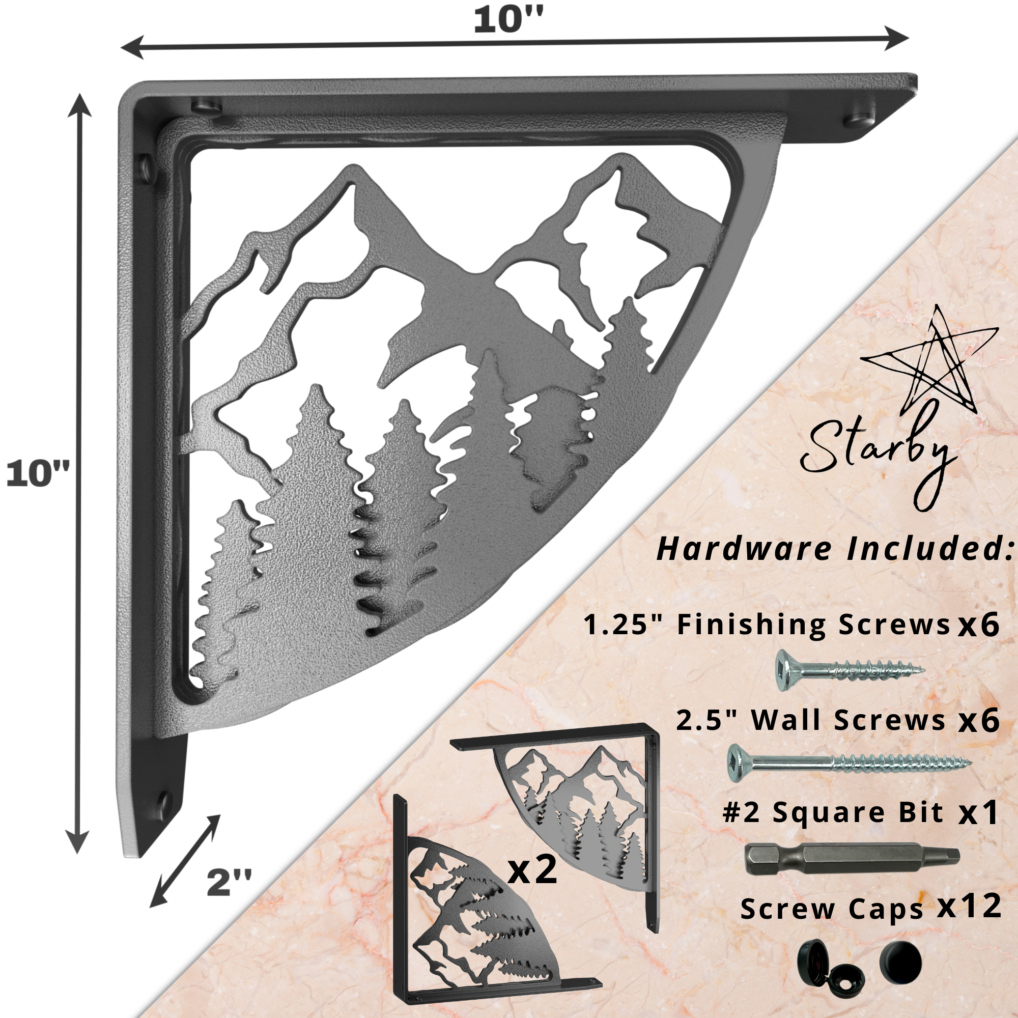 Bull's Bay Shelf Brackets | Bull's Bay Brackets | StarbyDesigns