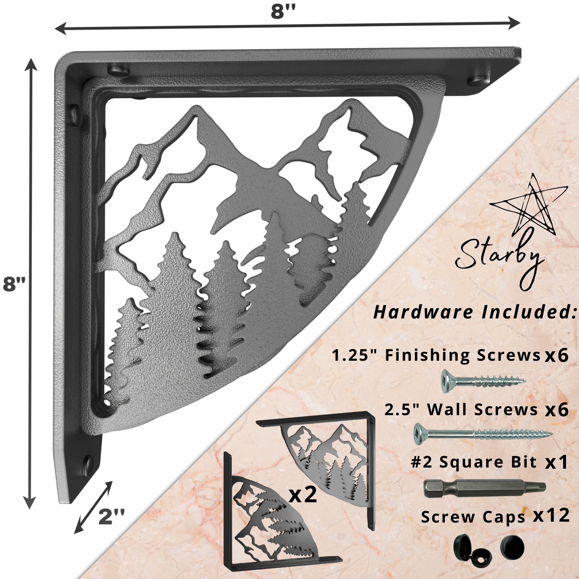 Bull's Bay Shelf Brackets | Bull's Bay Brackets | StarbyDesigns