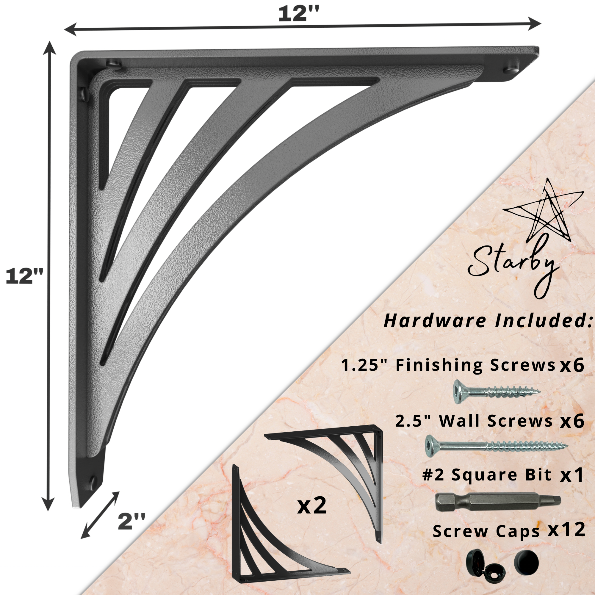 Ravenel Brackets Shelf | Countertop Brackets | StarbyDesigns
