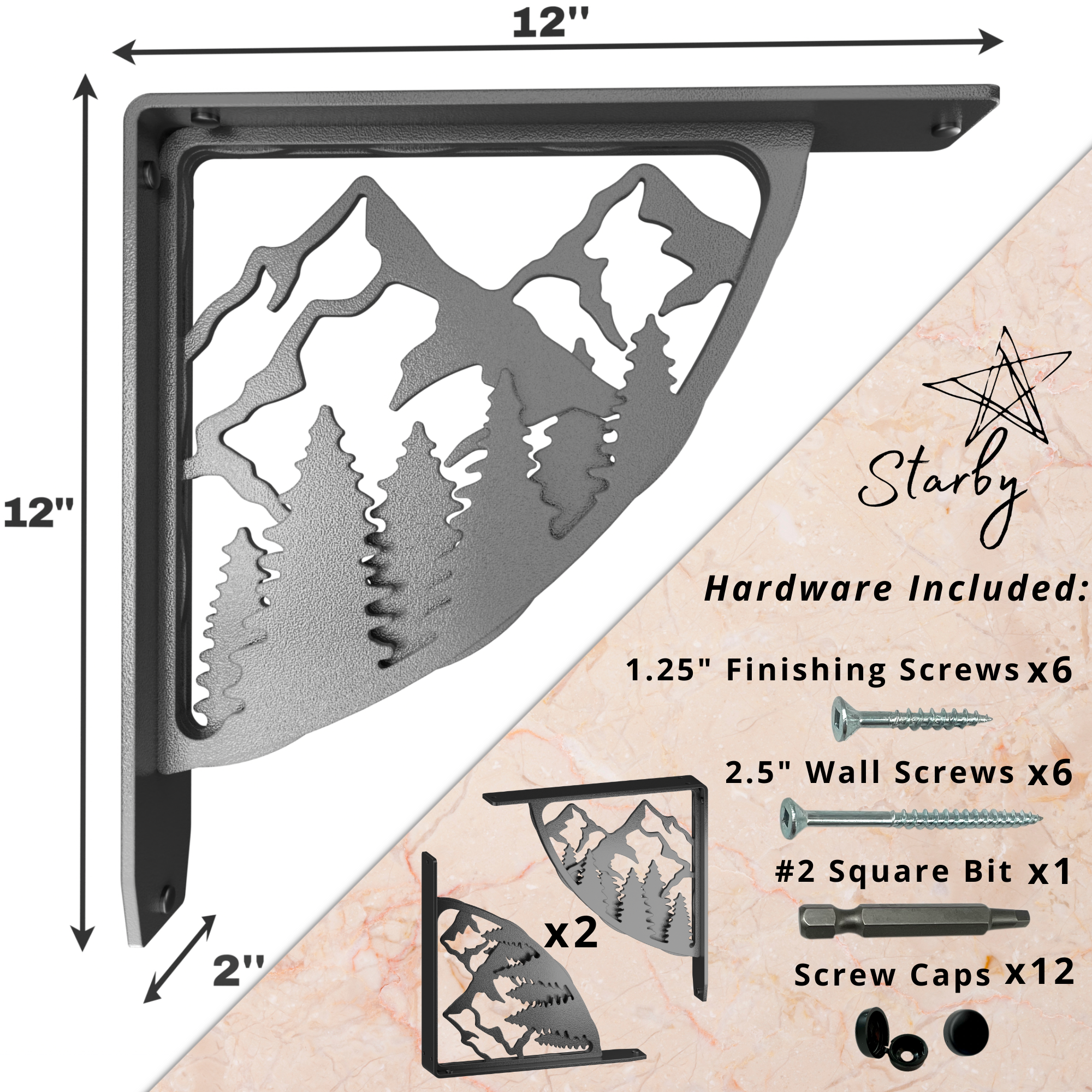 Bull's Bay Shelf Brackets | Bull's Bay Brackets | StarbyDesigns