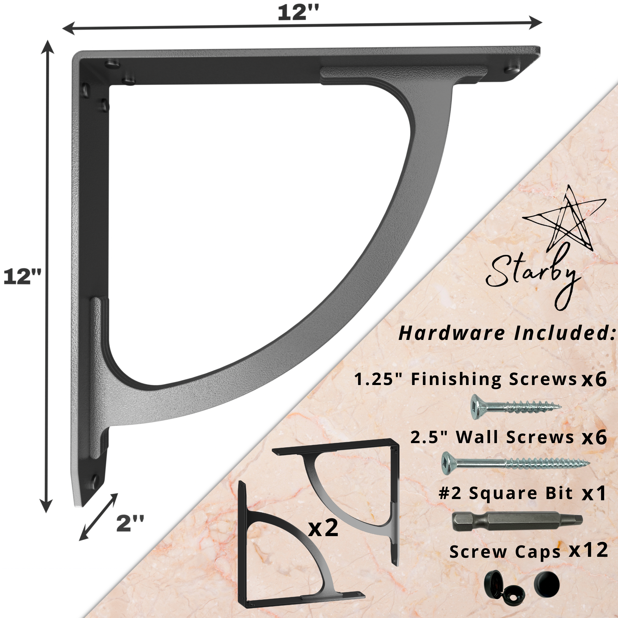 Wild Dune Brackets Shelf | Countertop Brackets | StarbyDesigns