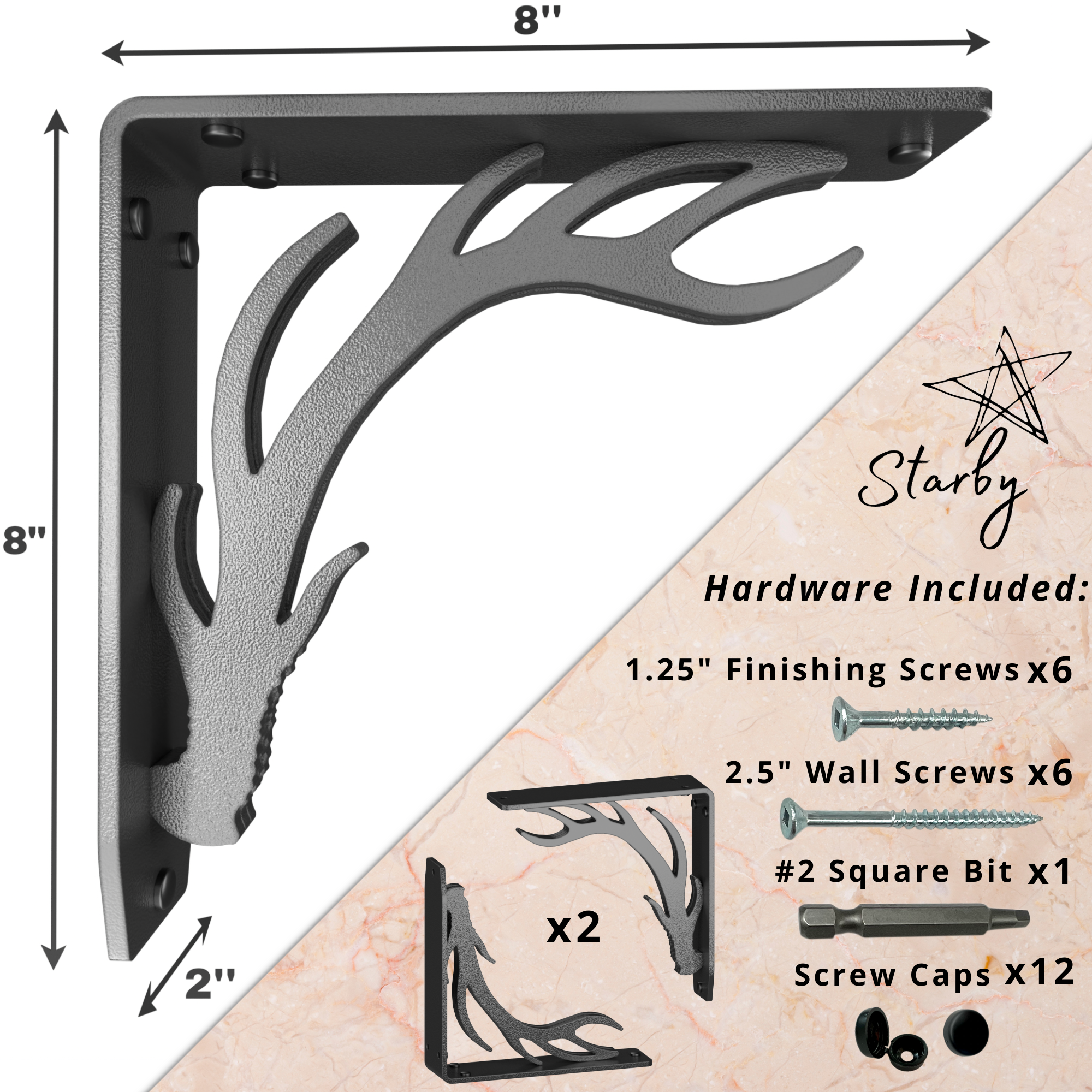 Elk Lodge Shelf Brackets | Elk Lodge Brackets | StarbyDesigns