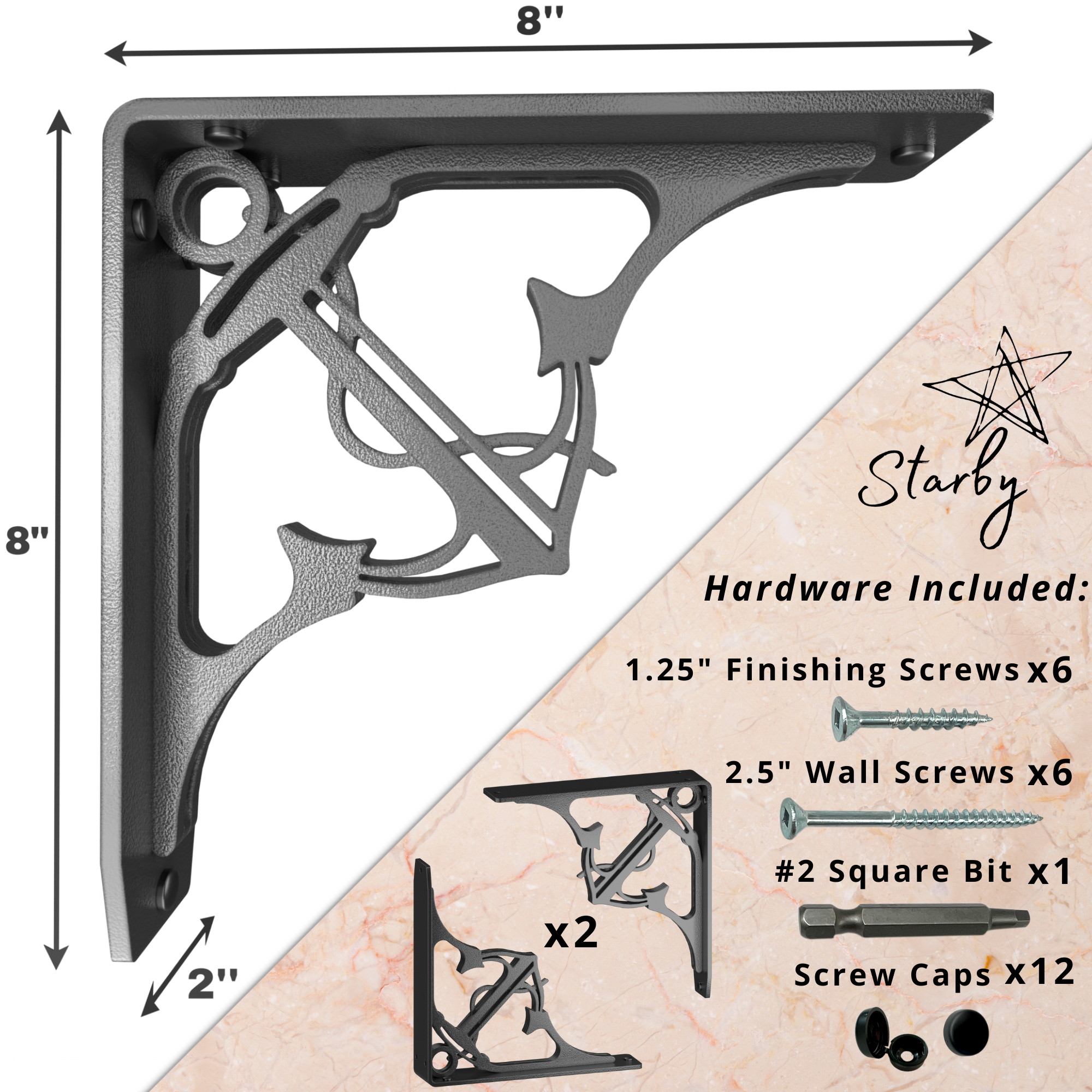 Folly Beach Shelf Brackets | Shelf Brackets | StarbyDesigns
