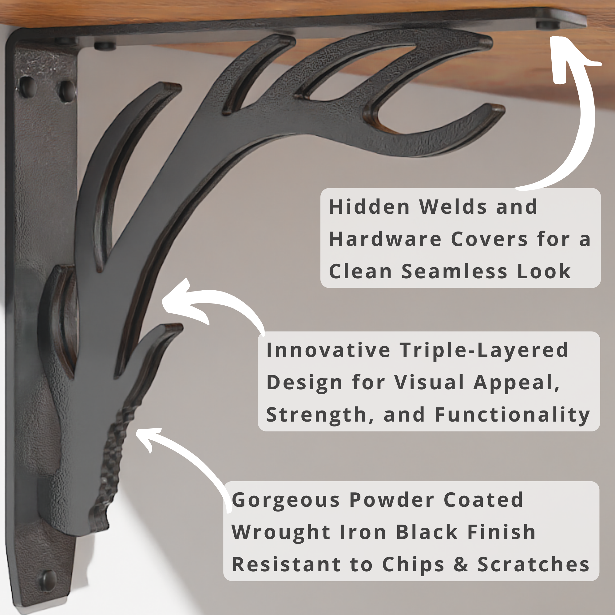 Elk Lodge Shelf Brackets | Elk Lodge Brackets | StarbyDesigns