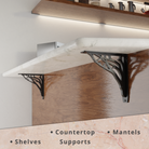 Angel Oak Shelf Brackets | Angel Oak Counter Brackets | StarbyDesigns