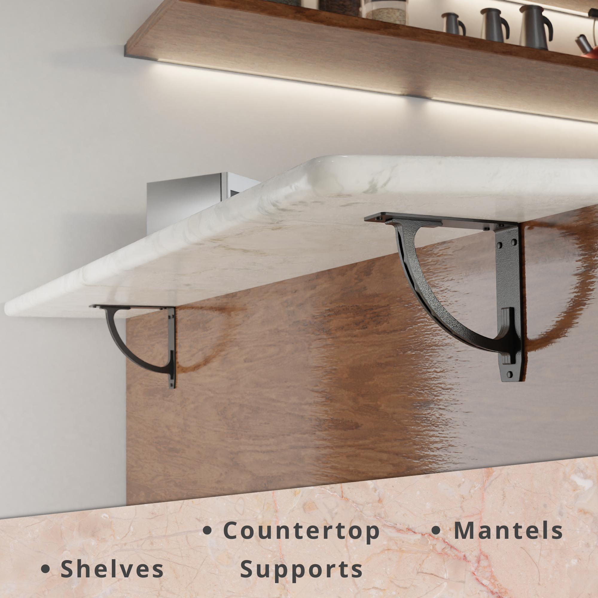 Wild Dune Brackets Shelf | Countertop Brackets | StarbyDesigns