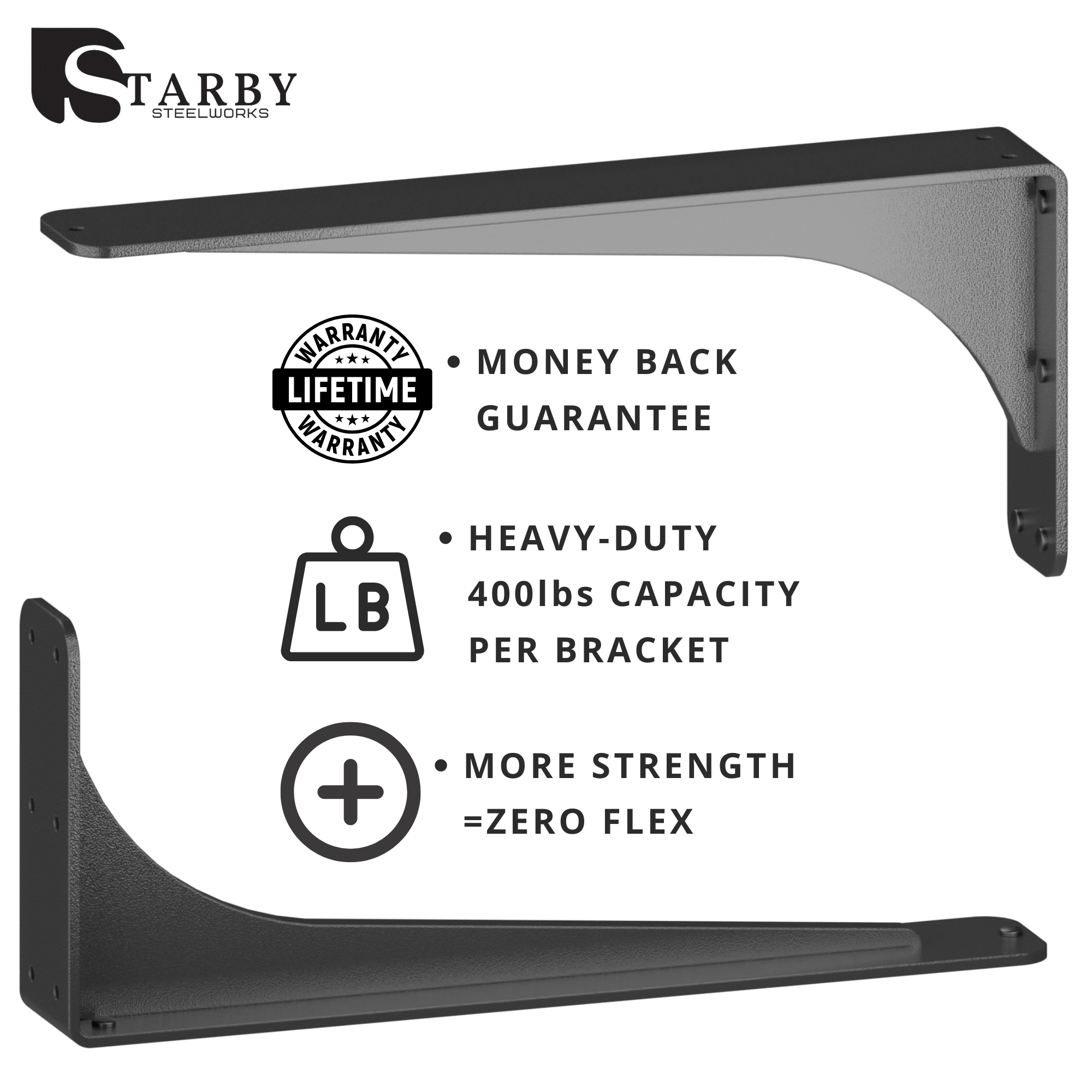 Gladiator Granite Brackets | Gladiator Brackets | StarbyDesigns